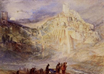  Turner Oil Painting - Wilderness A Engedi & Convent of Santa Saba Turner